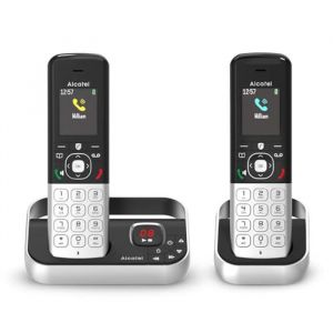 Alcatel FX990 Voice Duo &mdash; t&eacute;l&eacute;phone fixe sans fil DECT &eacute;cran graphique couleur r&eacute;pondeur 50 min