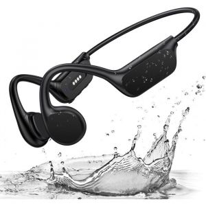 Casque Conduction Osseuse NatationBluetooth 5.4 Ecouteur Waterproof M&eacute;moire MP3 32G Int&eacute;gr&eacute;eLecteur MP3 &Eacute;tanche IPX8&Eacute;couteur