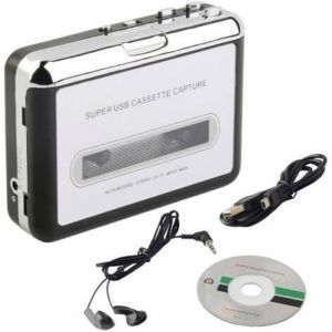 Lecteur de musique - OHP - Walkman Cassette - Capture USB - &Eacute;couteurs inclus - Noir
