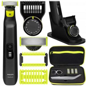 Tondeuse électrique homme - Philips - OneBlade Pro 360 QP6542 15 - Visage et corps - Avec étui et support