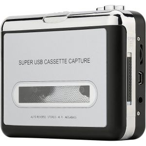 Lecteur de Cassette Audio - YYV - Portable - Conversion MP3 - Compatible USB - Walkman Vintage