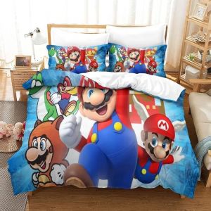 ZPPSHOP Ensemble de Housse de Couette Super Mario Parure de lit Housse de Couette Dessin anim&eacute; Super Mario Anime Affiche de [114]