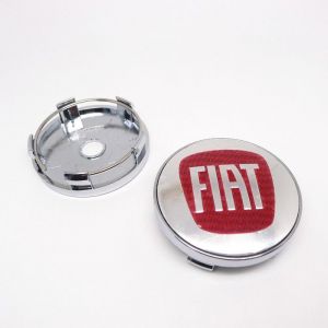 Lot de 4 enjoliveurs de roue 60 mm pour Fiat 500 couvercle anti-poussière emblème pour Punto Stilo Bravo Ducato Freemont 12~4007