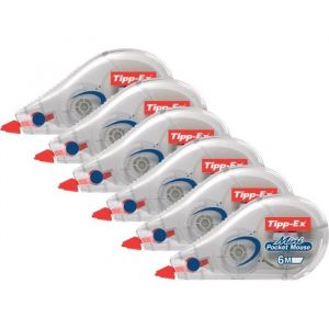 Tipp-Ex Mini Pocket Mouse Lot de 6 stylos correcteurs jetables416