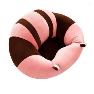 Sofa Bébé - Support Assis - Fauteuil Siège - Rose et Brun - 45*45cm