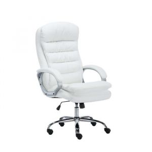 Fauteuil de bureau - CLP - Big Vancouver - Similicuir - Blanc - Charge max. 235 kg