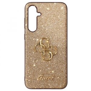 Coque pour Samsung Galaxy S23 FE Paillette Silicone Rigide Guess Dorée