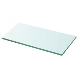 Panneau pour Étagère Verre Trempé Transparent 30x12 cm Épaisseur 8 mm Étagère de Maison Magasin Tablette Salle de Bain