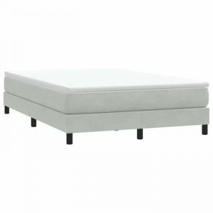 NEUFSommier &agrave; lattes de lit sans matelas - gris clair - 160x210 cm - Lattes de contreplaqu&eacute;/Pieds robustes 0_34695 - 213 x 163 x