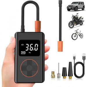 FLEUVE - Compresseurs dair portatifs - Compresseur 10000mAh 150Psi Sans Fil Mini Pompe V&eacute;lo Voiture Moto
