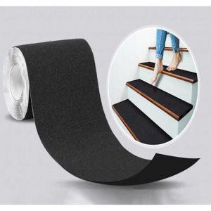 Bande Antid&eacute;rapante Adh&eacute;sive pour Escaliers Friction Abrasif pour les S&eacute;curit&eacute; Escabeau Int&eacute;rieur Ext&eacute;rieur Haute20CM x 5M