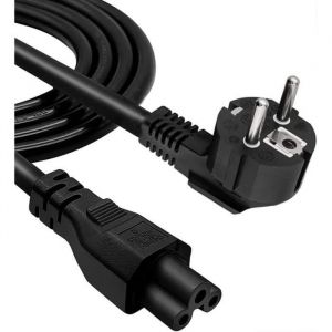 3Pin AC Cordon de Tr&egrave;fle 1.8M Cable Alimentation PC Tripolaire CEE7 3 Voies vers IEC 320 C510A-16A 250V pour Chargeurs [325]