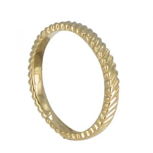 Bague - LES POULETTES - Plaqu&eacute; Or Z&eacute;br&eacute; - Largeur 3mm - Femme