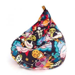 Pouf Poire Fauteuil Oscar Modern Poliester 110 x 90 cm Multicolore 4