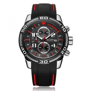 Marque haut de gamme MEGIR Homme Mode Affaires Montres Quartz Date Horloge Homme Luxe Chronographe Montres