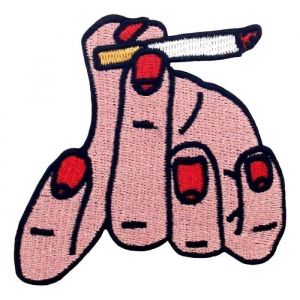 Patch Badge brod&eacute; de Style fumeur V&ecirc;tement Patchs Ecusson &agrave; Coudre Applique pour Jeans Chaussures