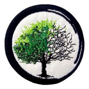 Ecusson Patch brodé de Zen de la naissance à la mort bouddhisme Patch pour Vêtement Jeans Chaussures