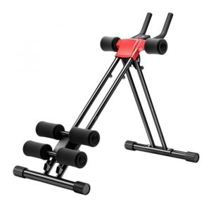 Appareil Abdos Appareil Abdominal Pliable FLASIDU 5 hauteurs r&eacute;glables &Eacute;cran LCD Charge 150kg Stabilit&eacute; exceptionnelleNoir