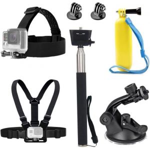 Kit dAccessoires 5 en 1 Compatible avec GoPro Hero 13 12 11 10 DJI Action 5 Pro AKASO EK7000 V50x Jadfezy Crosstour Caméra