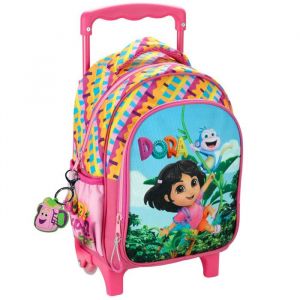 Sac à dos à roulettes Dora lexploratrice 30 CM Maternelle