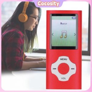 Cocosity 8in mp3 MP4 lecteur MP3 MP4 Player HiFi Sound 18 pouces Color Screen 128 Go lecteur de musique vidéo son lecteur Rouge