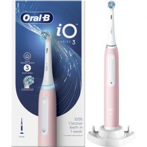 Brosse à dents électrique - Oral-B - iO 3 - Rose - 3 modes - 1 tête incluse