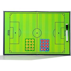 Soccer Football Tableau Tactique de Coach Magnétique Stratégie de dentraînement Plaque Portable pour Football Compétition Cadeau