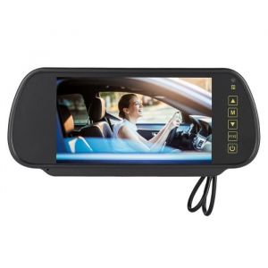 Rétroviseur rétroviseur LCD moniteur vidéo rétroviseur caméra de recul avec support pour voiture