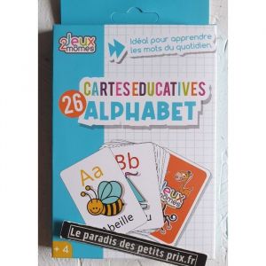 Jeu de cartes Educatives Alphabet  26 cartes Educatives Alphabet illustr&eacute;es