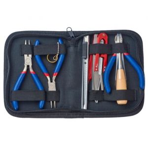 Kit dOutils DIY Bijoux - Mixte - 3 Pinces 1 Anneau 2 Pincettes - Ciseaux Aiguille Poinçon
