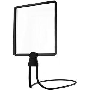 Loupe Mains Libres 10 X Avec Lumière 24 X 17 Cm Lentille Ultra Claire 50 Led Loupe De Lecture Rechargeable Aide À La Lecture