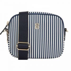 Sac à Bandoulière Marine/Beige Femme Tommy Hilfiger Poppy