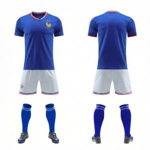Maillot Domicile enfant Ensemble Maillot Equipe de France Enfant - Bleu & Blanc  - Respirable pour Match & Entra&icirc;nement