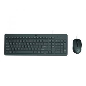 Clavier et souris - HP - 150 - Filaire - AZERTY - Noir