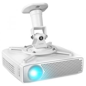 Duronic PB07XB Support vidéoprojecteur Universel inclinable et Rotatif - Capacité 136 kg - Installation Plafond - Idéal pour Home