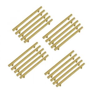 Lot de 20 Poign&eacute;e Meuble Dor&eacute;e Poign&eacute;e de Meuble Cuisine 96mm Poignee Laiton Poign&eacute;e Tiroir Laiton Poignee Cuisine en Ac &Eacute;tiquette
