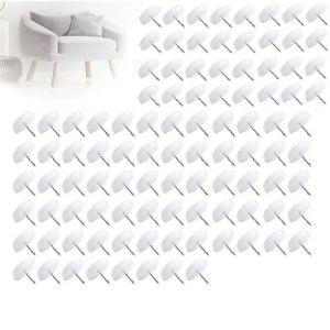 100 PCS Patin Chaise Glisse Patins Chaise a Clouer pour Meubles pour Chaises Anti Bruit Tampon Pied de Chaise Patin Chaise &agrave;
