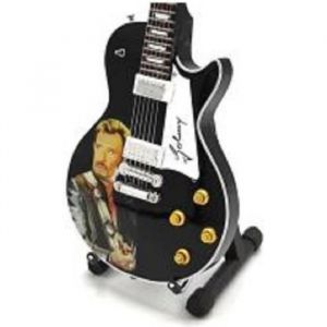 Decoration Guitare Miniature 22 Cm Avec Son Chevalet Johnny H