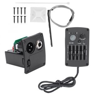 SE‑5N Égaliseur 5 bandes Accordeur de micro pour guitare acoustique Kit daccessoires pour instrument de musique