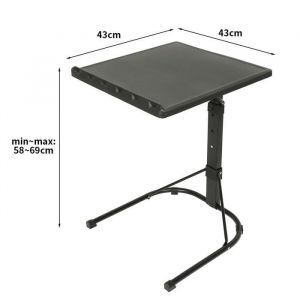 Table dappoint/Table basse pliante pour ordinateur Noir H 69 cm - QUIIENCLEE