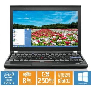 Lenovo ThinkPad X220 Ultrabook - Ordinateur portable - Intel Core i5 - RAM 8Go - 250Go - Windows 10 - Reconditionn&eacute;