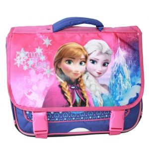 Cartable - LA REINE DES NEIGES - Reine des Neiges - Rose - 2 Compartiments - A4 Compatible