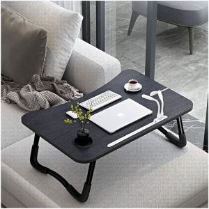 Table De Lit PliableSupport Ordinateur Portable Lit Avec 4 Ports Usb/Tiroir/Fente Pour Tasse/Tablette SupportConvient Pour Lit