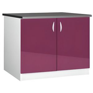 Meuble cuisine bas 120 cm sous &eacute;vier OXANE
