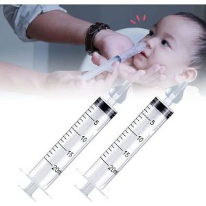 Mouch&eacute;-B&eacute;b&eacute; Irrigateur NasalPortable Irrigateur Nasal 20MLSeringue Nasale B&eacute;b&eacute;Irrigateur Nasal Manuel2 PCS