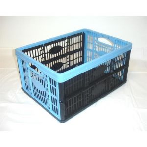 Caisse de rangement - Non spécifié - 32L - Plastique - Pliable - Bleu