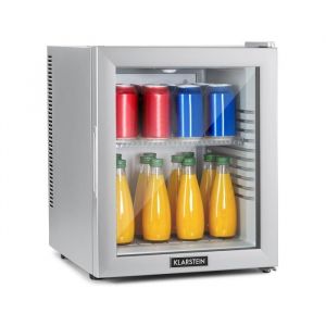 Mini réfrigérateur Klarstein Brooklyn 32 Silver - porte vitrée LED - 32L - froid statique