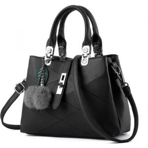 Sac &agrave; main femme cuir Sac port&eacute;s &eacute;paule femme Sac bandouli&egrave;re femme cuir Sac femme - Noir