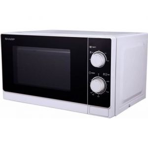 Micro-ondes combiné - SHARP - R-600WW - 20 L - 800 W - Grill à quartz - Noir, Blanc