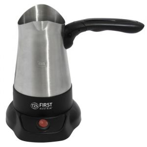 TZS First Austria Cafeti&egrave;re Turque Electrique avec Poign&eacute;e Repliable 800W Pot &agrave; Caf&eacute; Grec 350ml en Acier Inoxydable Bouilloire Mob